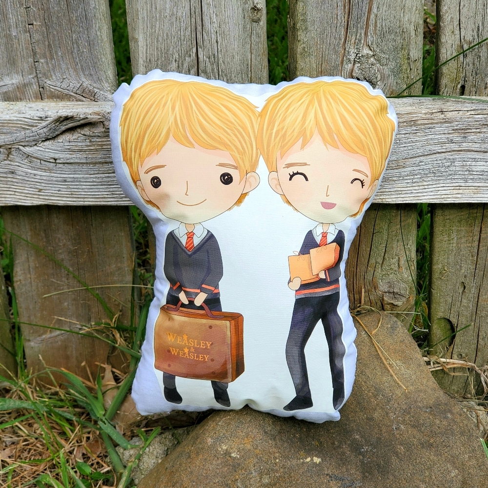 Harry Potter Weasley Twins Pillow Pal. New.
